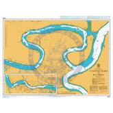 British Admiralty Nautical Chart 1823: Tanjung Bako to Kuching